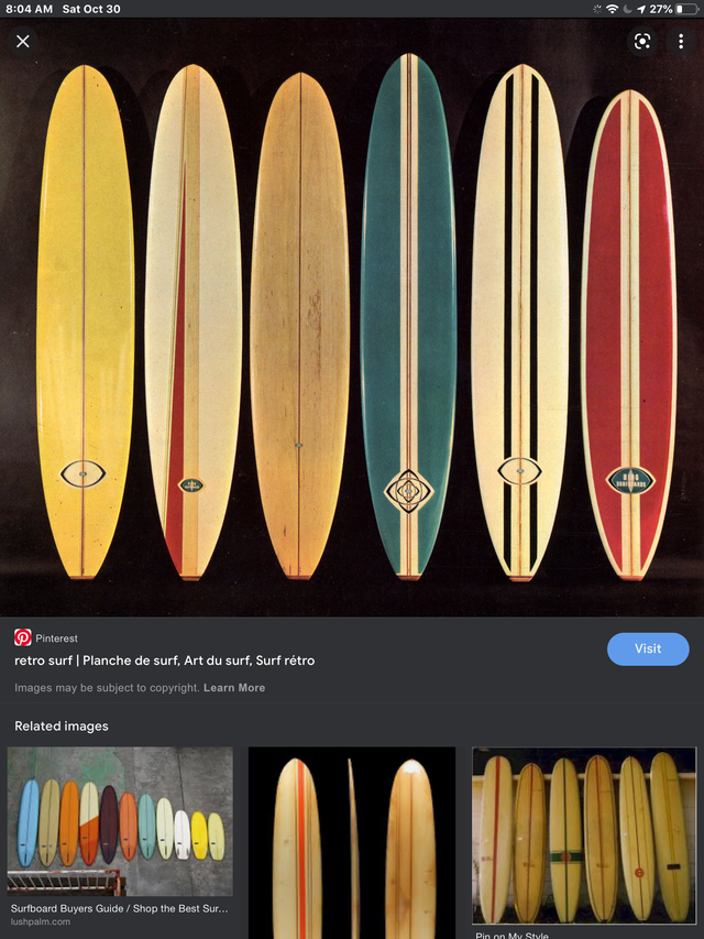 Vintage surfboards top